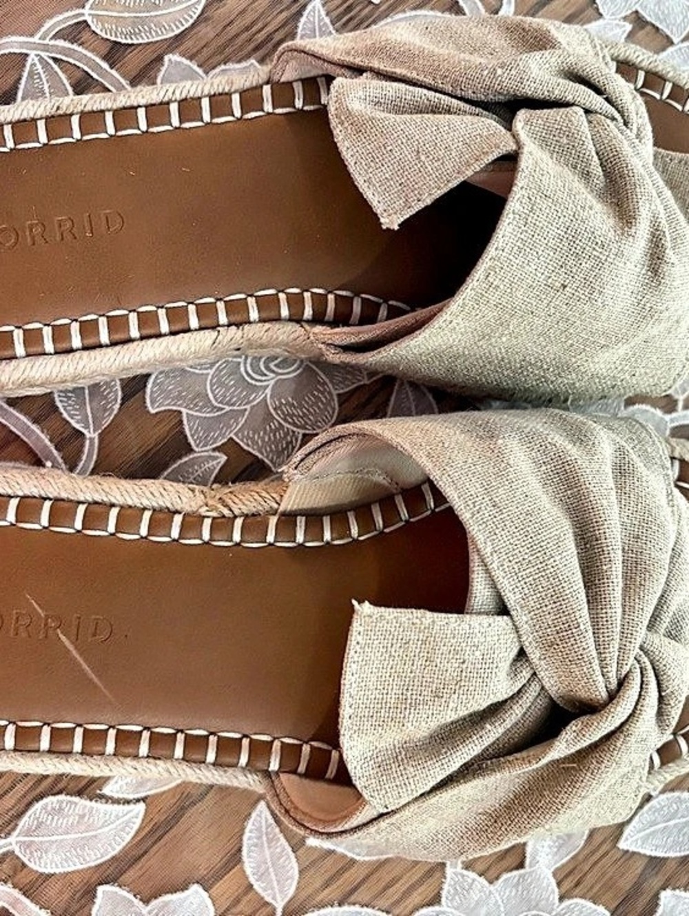 TORRID Knotted Espadrille Slide (WW) Sandals in Brown